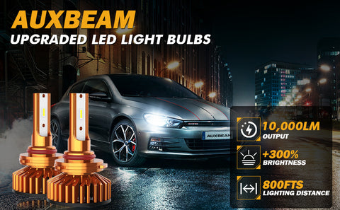 9005 Bombillos LED para Faros, 52W 10,000LM, Serie F2 color blanco 6500k