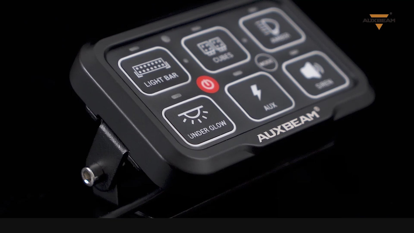 Panel de Interruptores RGB AR-600 con APP, Compatible con Modos Toggle, Momentary y Pulsed