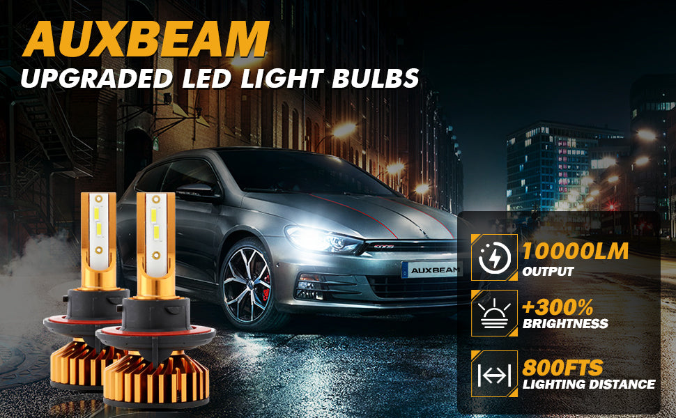 H13/9008 Bombillos LED de 52W 10,000LM Serie F2
